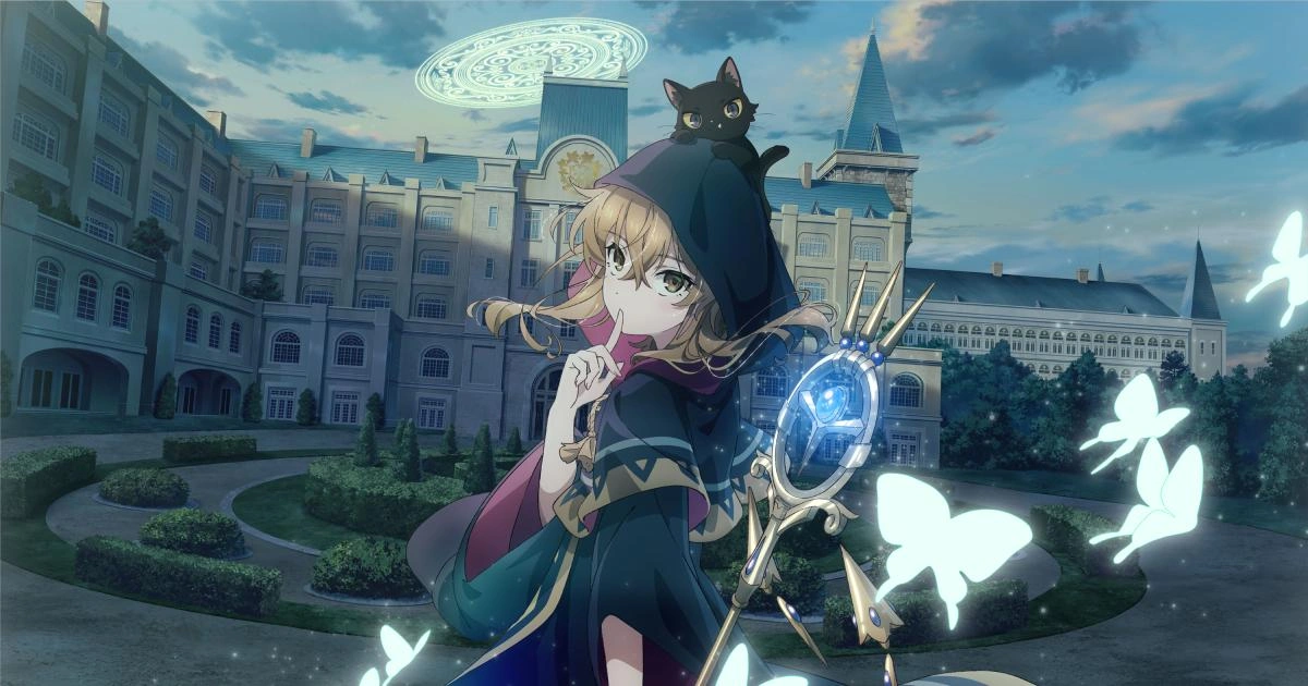 《Silent Witch 沉默魔女的祕密》主角莫妮卡與她的使魔黑貓