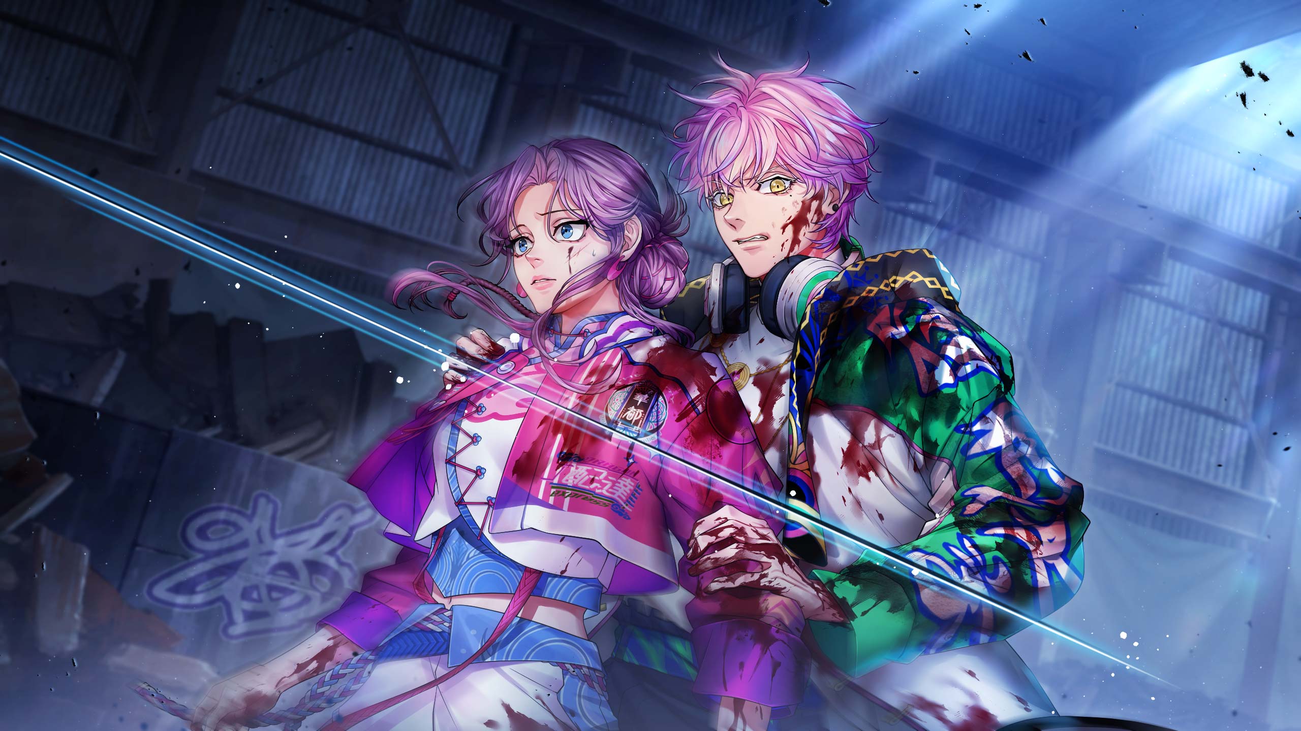 ネオンクラッシュ -Echoes of the Lost-NeonClash-發售-英文-AmuLit-全球版-三國演義-乙女遊戲-Nintendo Switch-上市-CG