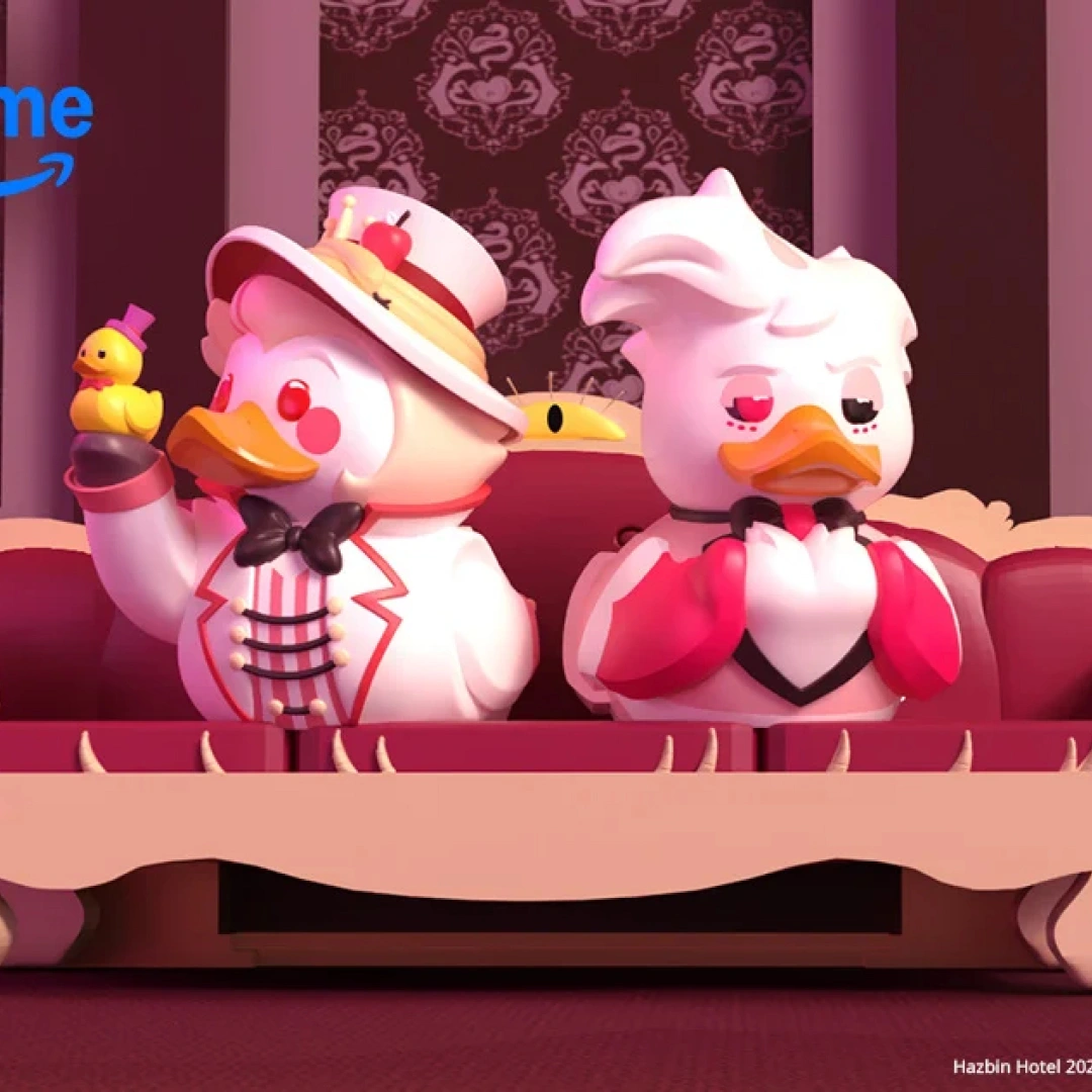 地獄旅館-路西法安吉爾小鴨公仔-vox新品開放預購