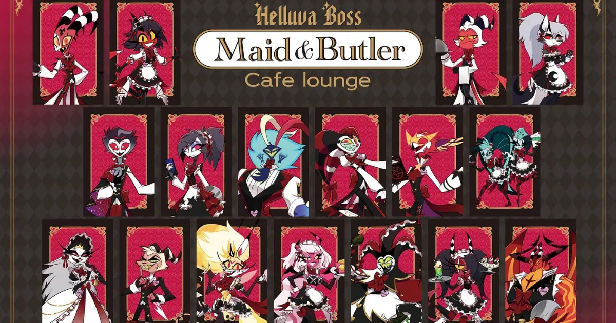 美國成人動畫-黑色幽默-黑色喜劇-Helluva Boss 極惡老大-animate cafe 台北西門店-主題飲品-Gratte 印刷飲品-Gratte印刷餅乾-前、後半段不同限定特典-台灣限定特典