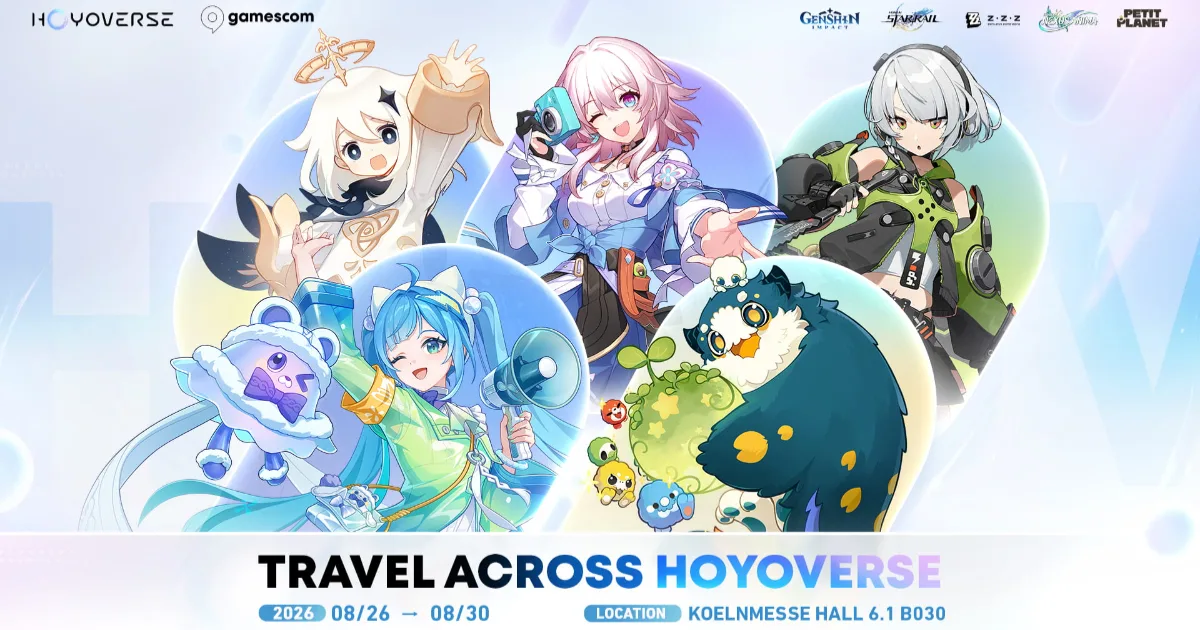 gamescom-gc26-KRAFTON-KONAMI-Capcom-HoYoverse-遊戲發布