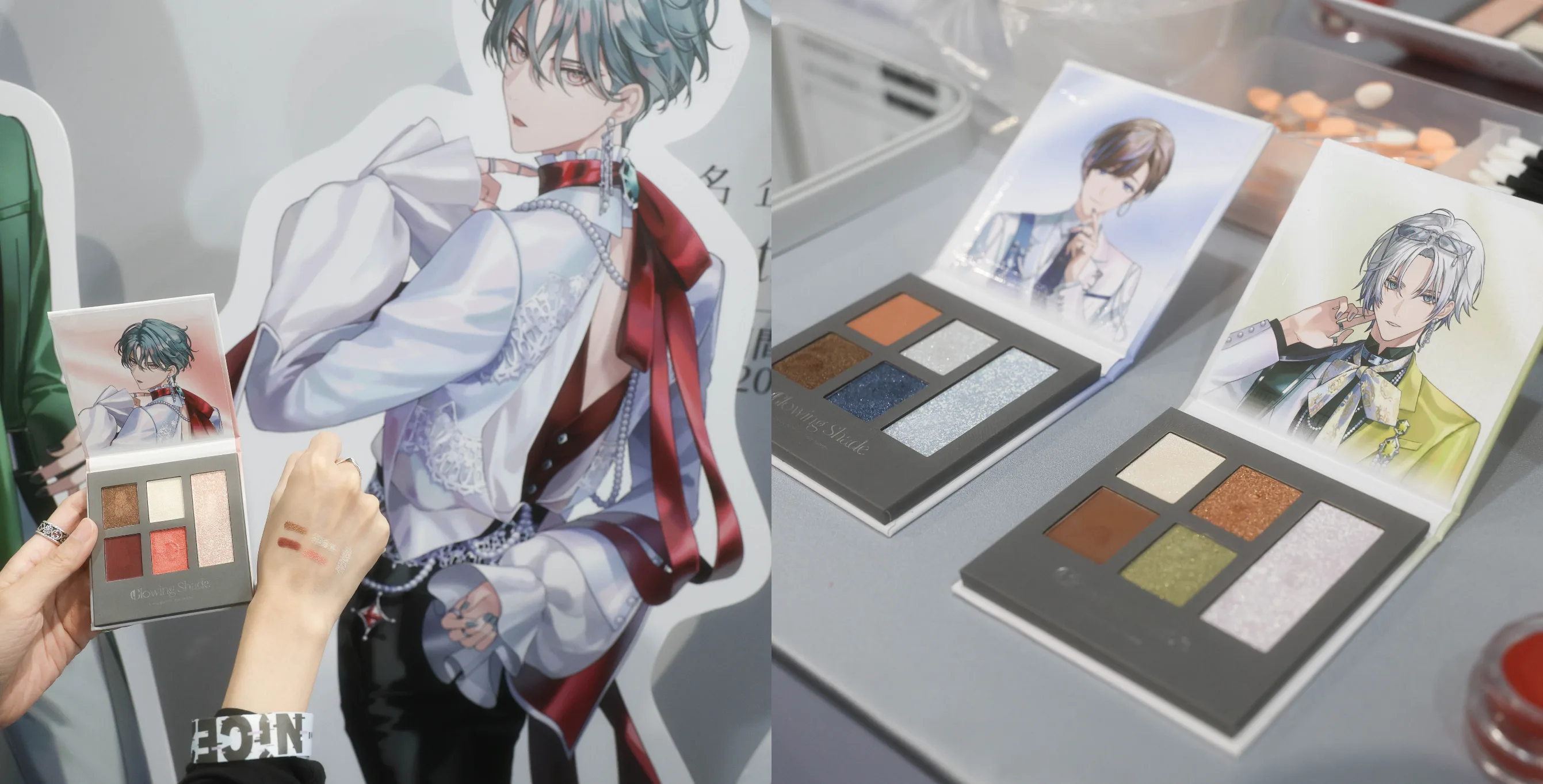 NIJISANJI EN-SPcollect-Glowing Shade-BY THE BEAT-Zeal Ginjoka-Freodore-Seible-Kaelix Debonair-聯名彩妝