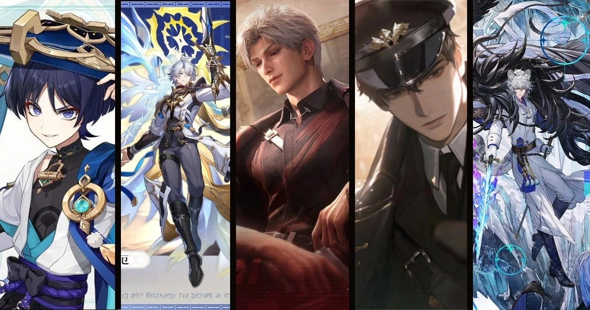 2025 TapTap 年度遊戲大賞-最受歡迎男角色-《戀與深空》秦徹-《崩壞：星穹鐵道》白厄-《原神》流浪者-散兵-《明日方舟》凜御銀灰-《世界之外》顧時夜