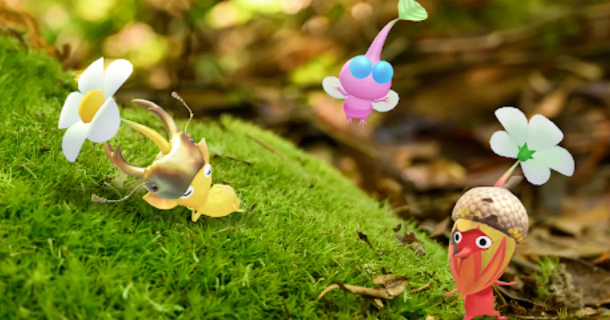 Pikmin Bloom-遊戲-皮克敏-稀有鍬形蟲-稀有橡栗-皮克敏裝飾品-森林系列皮克敏-皮克敏稀有-飾品皮克敏