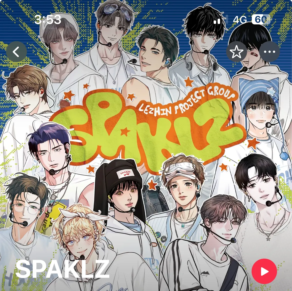 集結《夜畫帳》和《Jinx》等14 部人氣角色，韓漫BL 偶像天團SPAKLZ 將