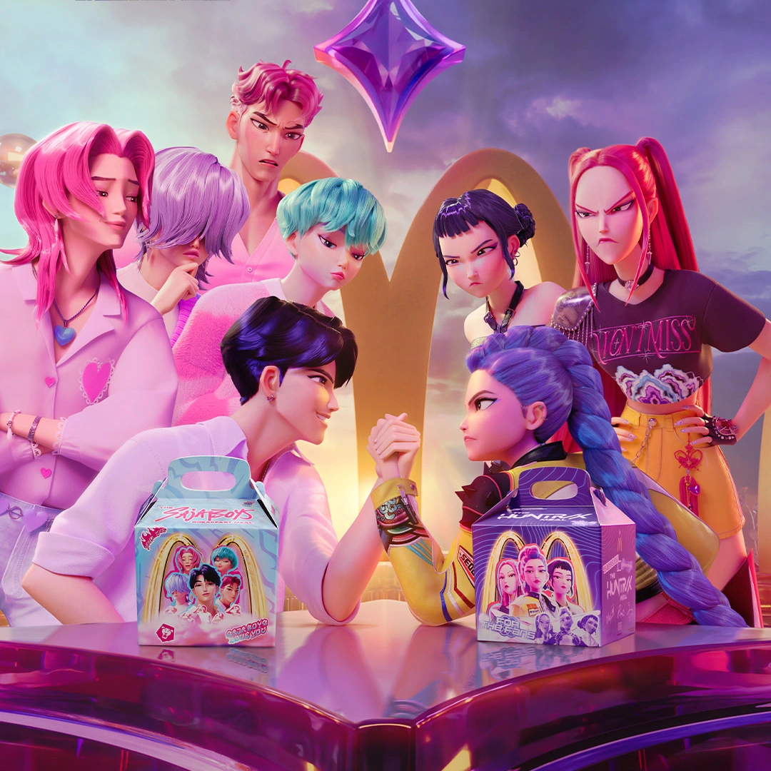 麥當勞-netflix-Kpop 獵魔女團-kpop-demon-hunters-聯名主題餐-選邊站活動