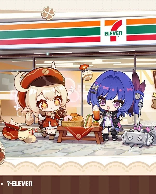 原神-7-ELEVEN-提瓦特食光大冒險-可莉-布倫妮-聯動活動-限定周邊-遊戲禮包-主題門市5131