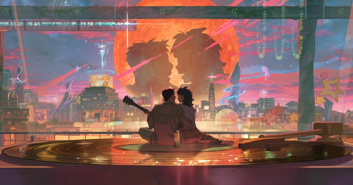 Netflix 韓國動畫電影《再見星上人》(Lost in Starlight)封面