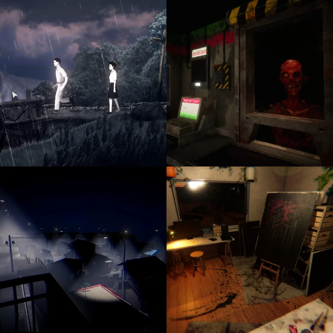 恐怖遊戲-生存恐怖-心理恐怖-日式恐怖-台灣恐怖遊戲-多人合作-後室-日常異常-惡靈古堡-小小夢魘-沉默之丘 f-返校-還願-8號出口-Phasmophobia-午夜輪班4227