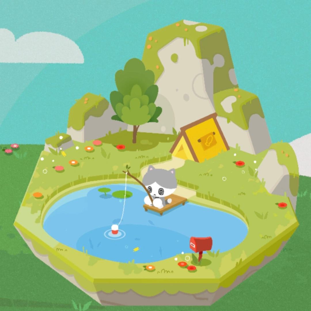 帶薪釣魚-貓咪-放置釣魚